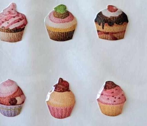 Cupcakes resinados 7mm