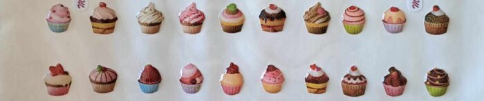 Cupcakes resinados 7mm - Image 1