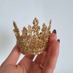 Coroa dourada 7,5/6cm
