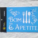 Stencil Bom Apetite 15x20cm