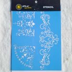 Stencil Arabescos e cantos 15x20cm